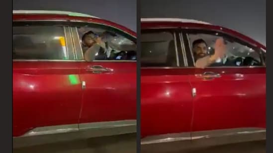 Noida man blows kisses, makes obscene gestures while chasing family’s car; 2 arrested after video goes viral